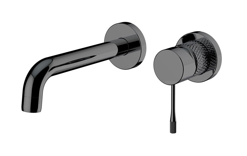 Grifo De Pared Para Lavamanos Con Desague Grafito Aqualia