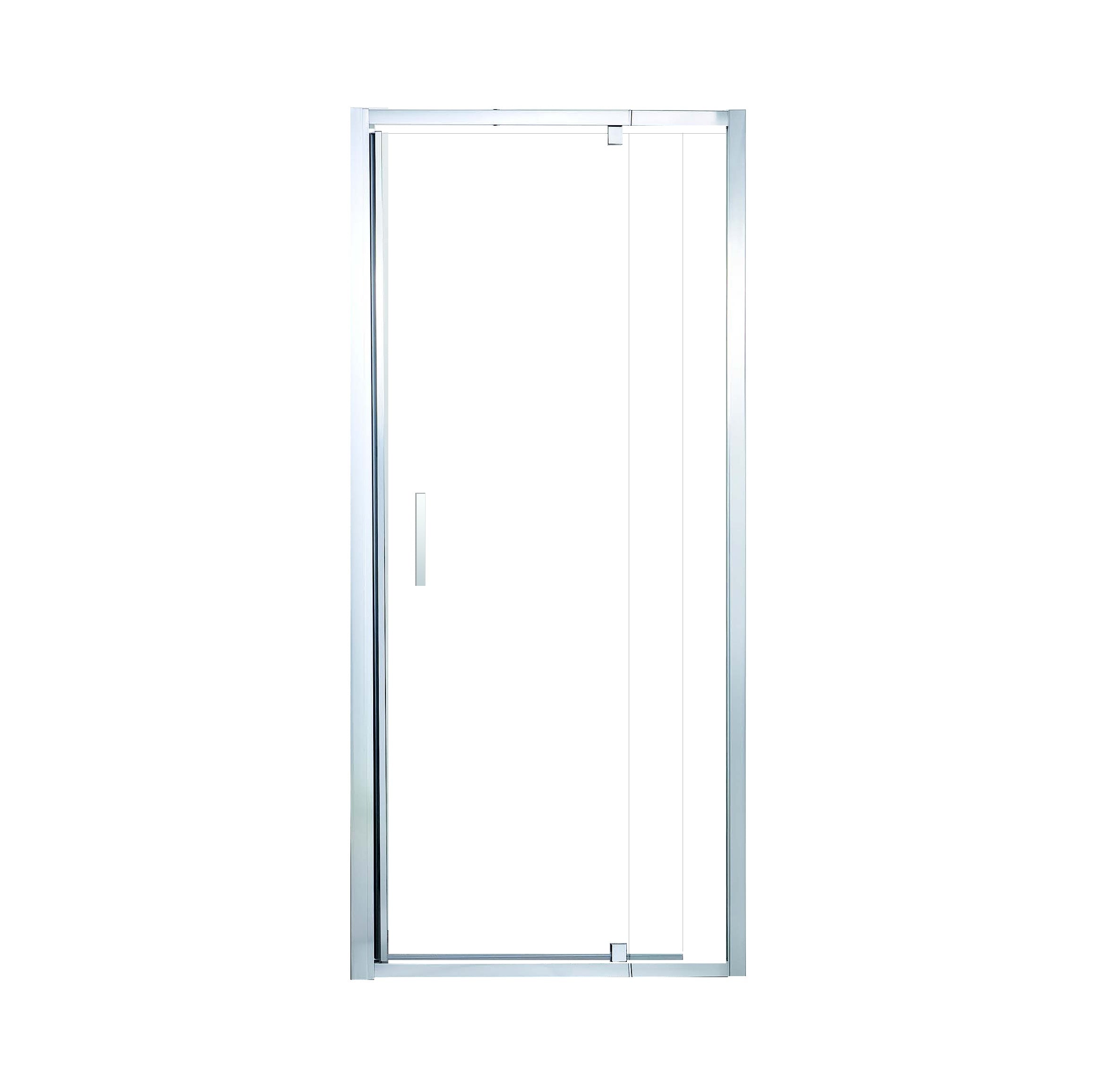 Puerta de Baño Abatible 120x195cm Ajustable Cromado - Aqualia