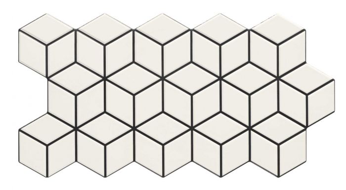 Porcelanato Esmaltado Mate 26.5X51 Snow - Realonda Rhombus – ELMEC