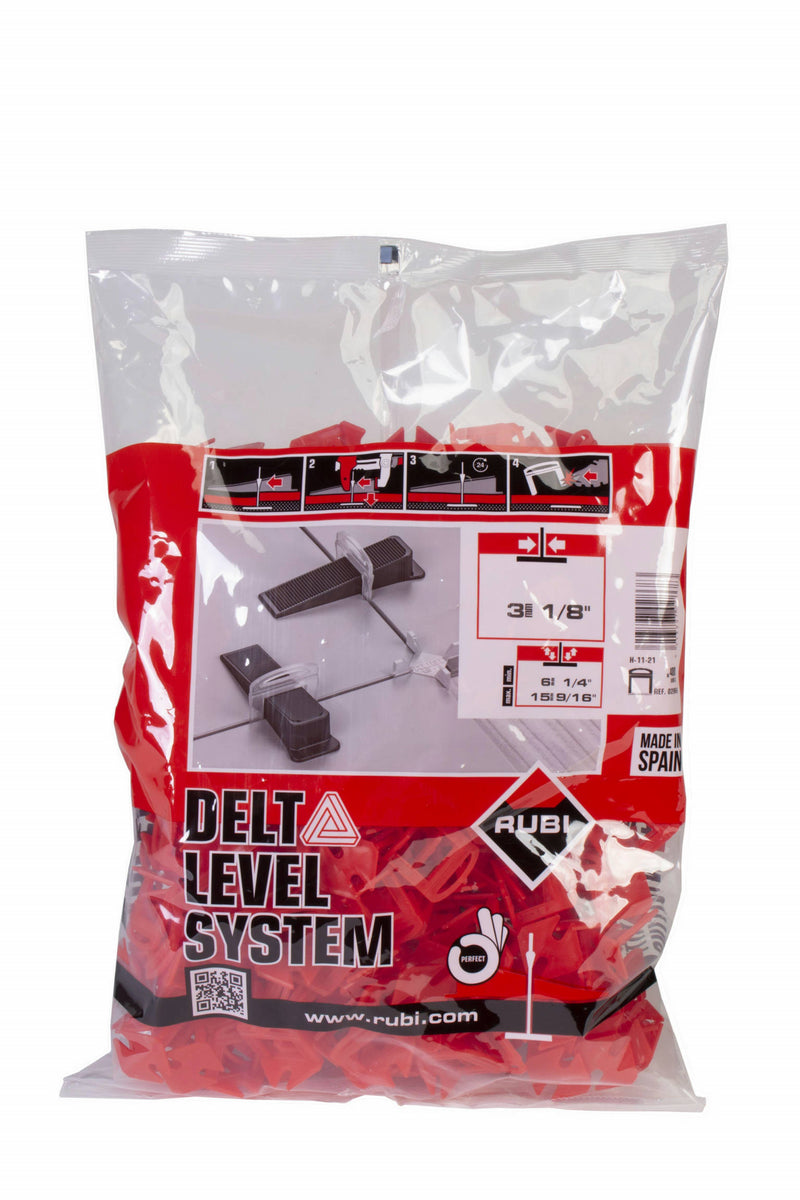 Brida de 3 mm Para Nivelación de Baldosas Cerámicas Con Espesor De 6-15mm B-200 UN. - Rubi Delta Level System