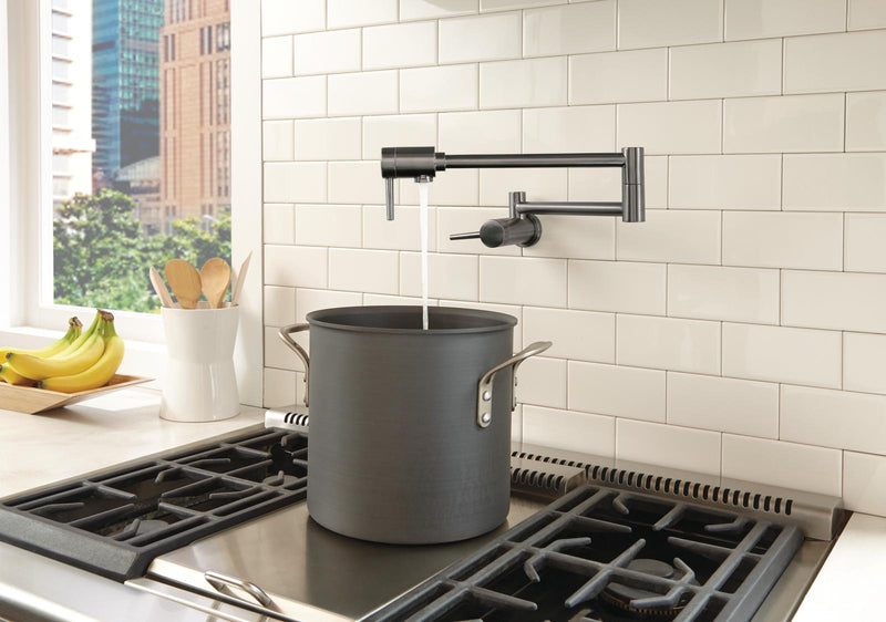 Llenador de Olla a Pared Acero Inox Negro - Delta