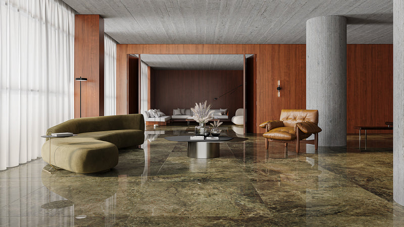 Porcelanato Esmaltado Rectificado Pulido 121.5x121.5cm Green - Ceramica Villagres Gaya
