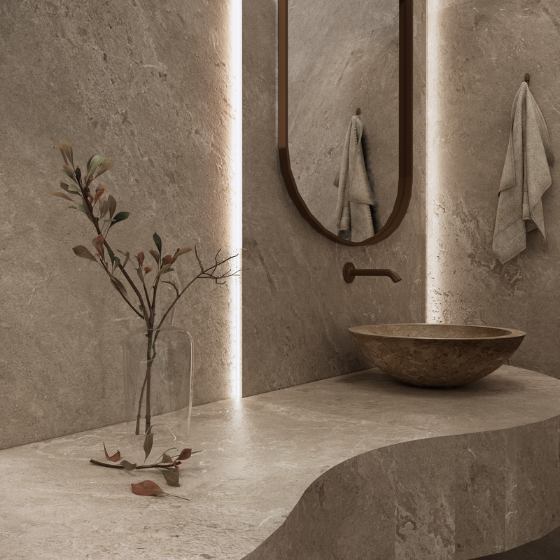 Porcelanato Esmaltado Mate Rectificado 123x123cm Grigio - Ceramica Villagres Pietra Di Merapi