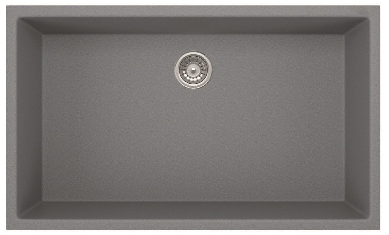 Fregador Bajo Mesa 29X18X8" Gris Oscuro Mate - Aqualia