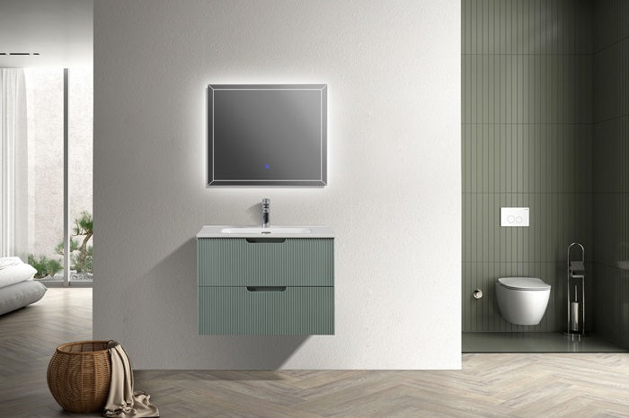 Mueble Aereo 70x45.5x50cm Verde Mate - Aqualia Carra