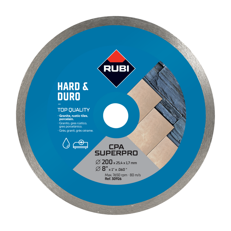 Disco Diamante General Material Duro Continuo Rubi CPA 200 Superpro disco-diamante-general-material-duro-continuo-rubi-cpa-200-superpro