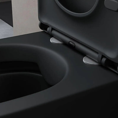 Inodoro para Tanque Empotrado con Descarga a Pared Negro Mate - Aqualia Lacar