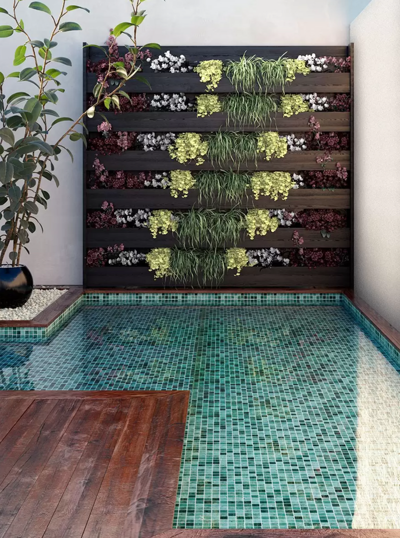 Mosaico De Vidrio Brillante 38X38cm Bali - Vidrepur Nature