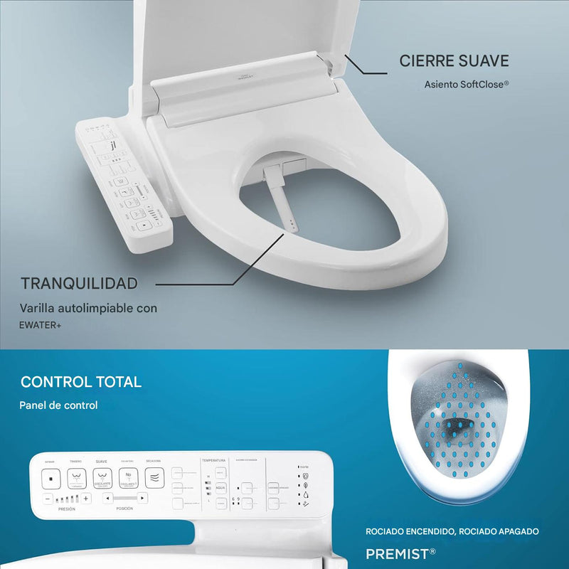 Asiento Para Inodoro Washlet Alargado - Toto C2