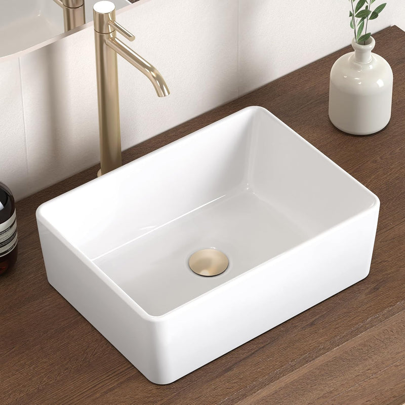 Lavamanos De Sobreponer Rectangular 48x37x13cm - Aqualia Rosella