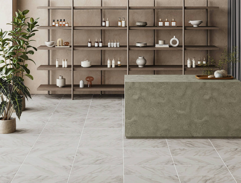 Revestimiento De Ceramica Mate 30.5x60 Grey - Alfagres Stonia