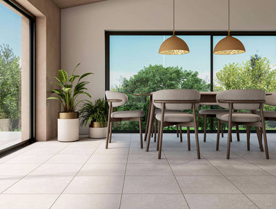 Pavimento De Cerámica Mate 45X45cm Blanco- Alfagres Oxford