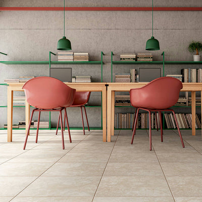 Pavimento De Ceramica Mate 45x45cm Beige - Alfagres Oxford