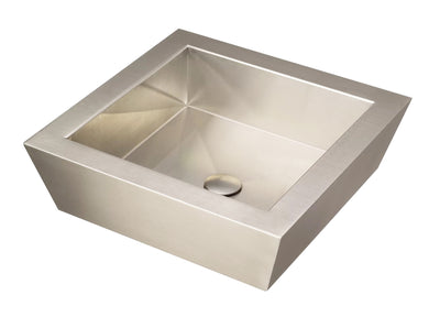 Lavamanos De Sobreponer Cuadrado 47X47X12.7cm Acero Inoxidable - Aqualia Albizia