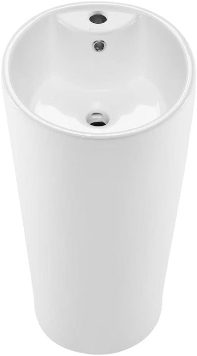 Lavamanos De Pilon 40x40x83.5cm Blanco - Aqualia Alyssum