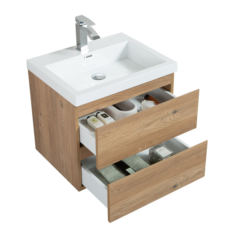 Mueble De Baño Aereo 60X48X50cm Oak - Aqualia Enrico