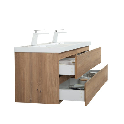 Mueble De Baño Aereo 160X48X50cm Oak - Aqualia Enrico