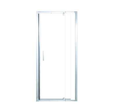 Puerta de Baño Abatible 120x195cm Ajustable Cromado - Aqualia Roseland