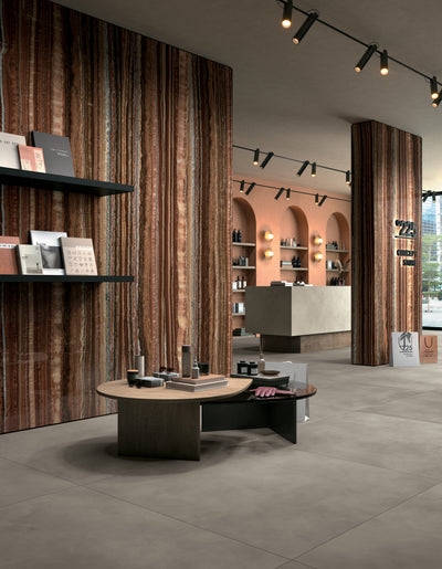 Porcelanato Rectificado Pulido 120X278cm Onice Brown - Mirage Wanderlust