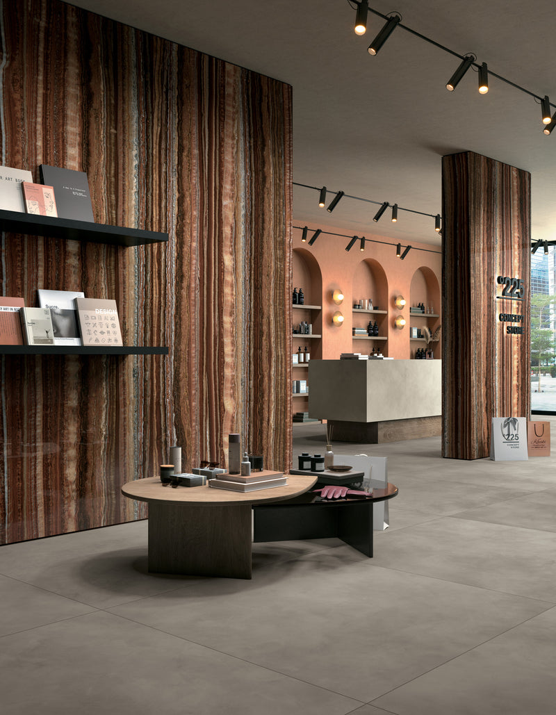 Porcelanato Rectificado Pulido 120X278cm Onice Brown - Mirage Wanderlust