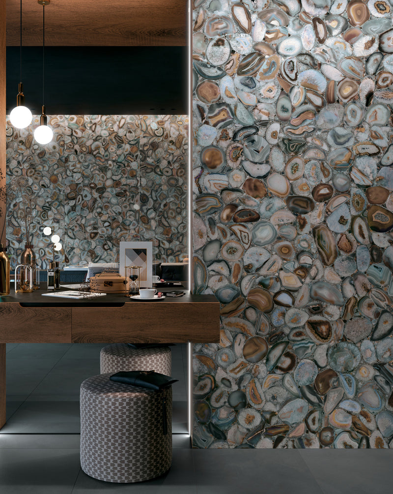 Porcelanato Rectificaco Pulido 120X278cm Agatha Multicolor - Mirage Wanderlust