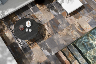 Porcelanato Esmaltado Antideslizante 30x60cm Multicolor - Argenta Biltmore