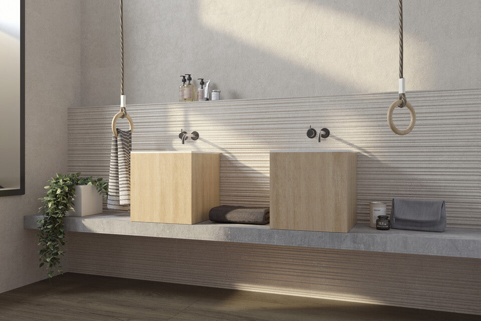 Revestimiento De Ceramica Mate 25x75cm Mure Earth - Argenta Kalksten ...