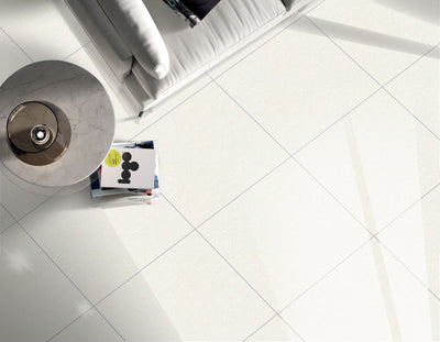 Porcelanato Doble Carga Pulido 60X60Cm Marfil  - Porcelamika Neutral Stone