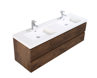 Mueble De Baño Aereo 160X48X50cm Roble - Aqualia Enrico