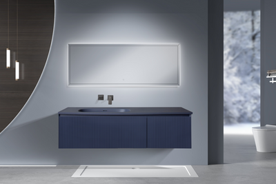 Mueble Aereo 135x52x35cm Azul Mate - Aqualia Deli