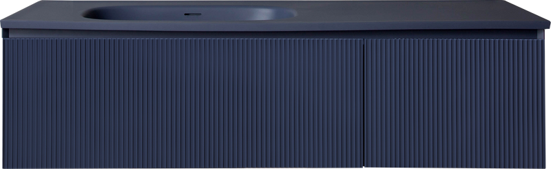 Mueble Aereo 135x52x35cm Azul Mate - Aqualia Deli