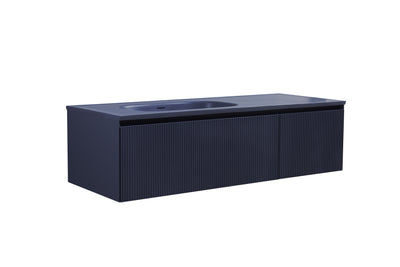 Mueble Aereo 135x52x35cm Azul Mate - Aqualia Deli