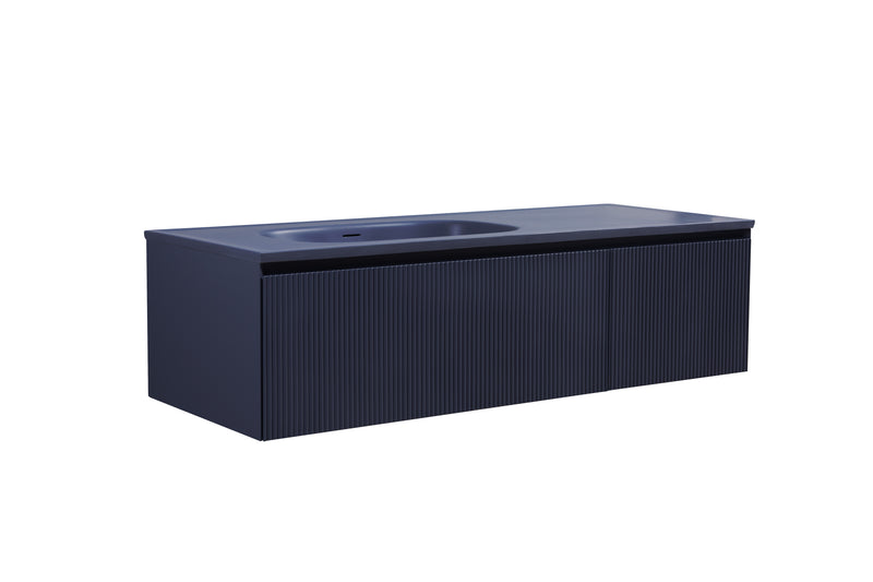 Mueble Aereo 135x52x35cm Azul Mate - Aqualia Deli