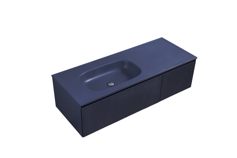 Mueble Aereo 135x52x35cm Azul Mate - Aqualia Deli