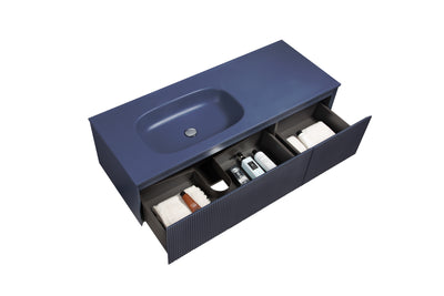 Mueble Aereo 135x52x35cm Azul Mate - Aqualia Deli