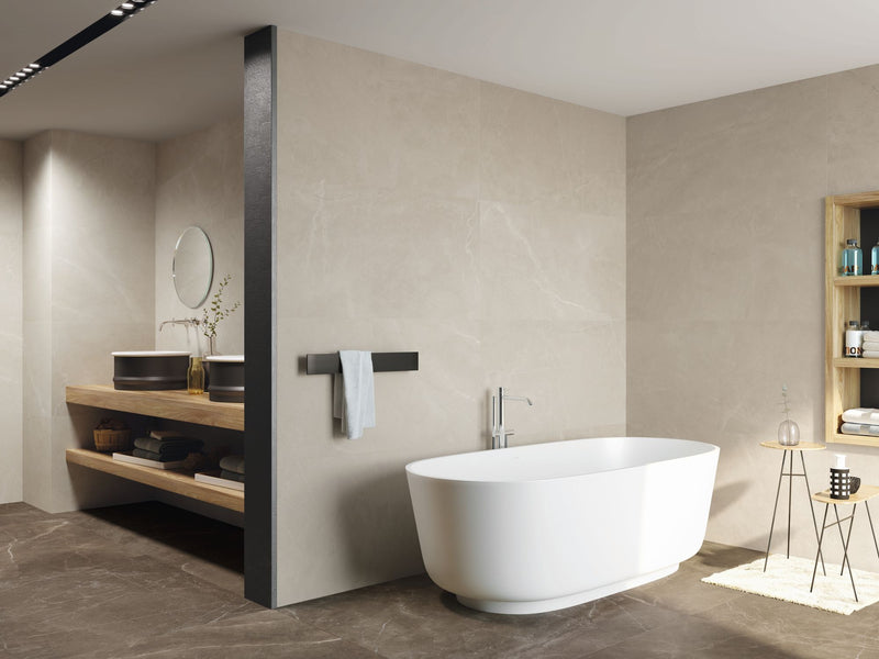 Porcelanato Esmaltado Mate Rectificado 60X120cm Ivory  - Baldocer Bayona