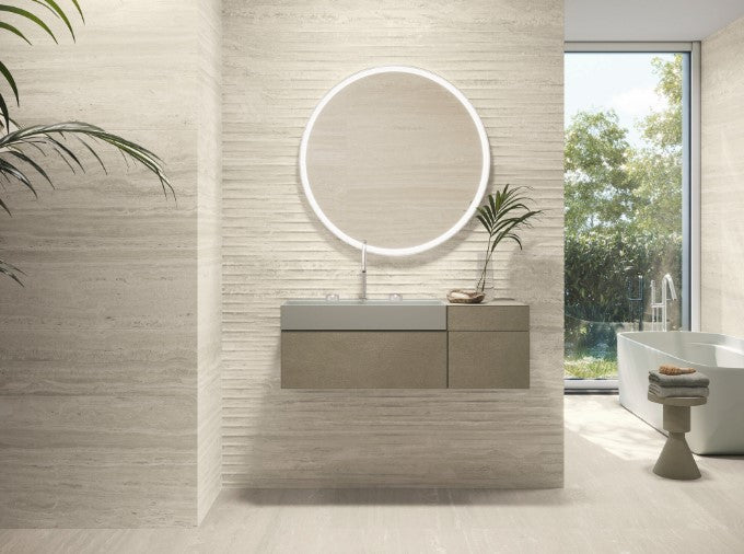 Revestimiento De Cerámica Rectificado Mate 30X90cm Beige - Baldocer Drip Venice