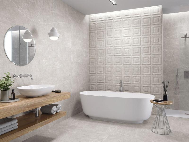 Revestimiento De Ceramica Rectificado Mate 33.3X100cm Moon - Baldocer Shetland