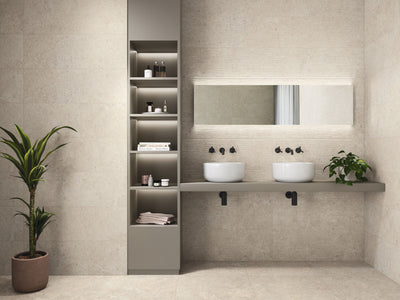 Revestimiento De Cerámica Rectificado Mate 30X90cm Ivory - Baldocer Wattle Stoneland