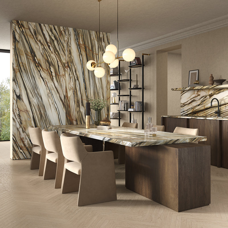 Porcelanato Rectificado Lappato 120X278cm Calacatta Oyster  - Imola The Room