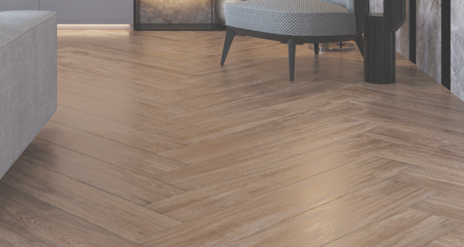 Pavimento De Ceramica Mate Rectificado 20x120cm Taupe - Lume Ceramica Arbol