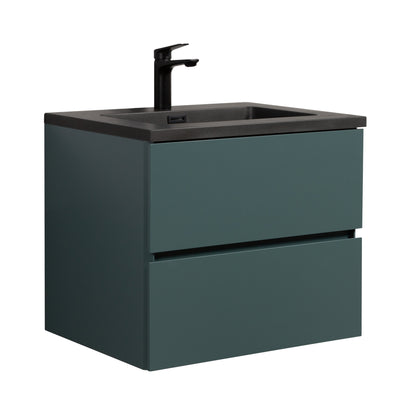 Mueble De Baño Aereo 60X48X50cm Verde Oscuro - Aqualia Coello