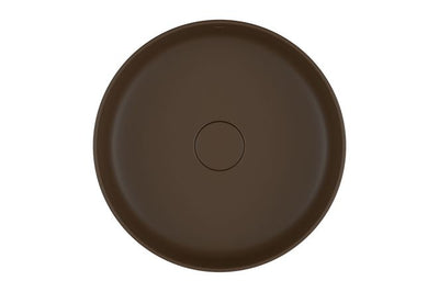 Lavamanos De Sobreponer Redondo 40cm Marron Fosco - Deca