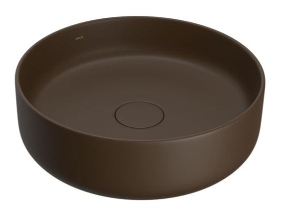 Lavamanos De Sobreponer Redondo 40cm Marron Fosco - Deca