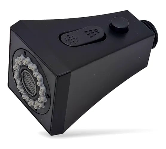 Cabezal Rociador para Grifo de Cocina Matera Negro Mate