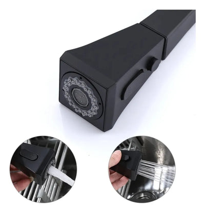 Cabezal Rociador para Grifo de Cocina Matera Negro Mate