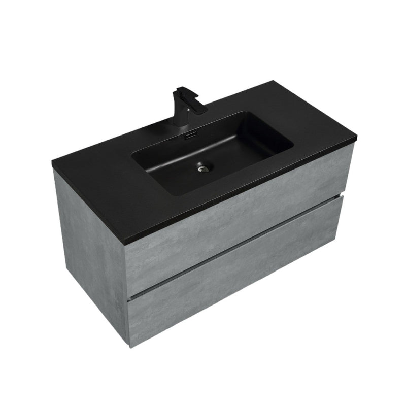 Mueble De Baño Aereo 100X48X50cm Gris - Aqualia Coello