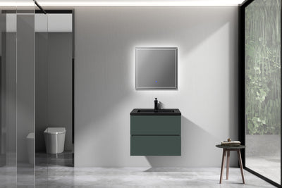 Mueble De Baño Aereo 60X48X50cm Verde Oscuro - Aqualia Coello