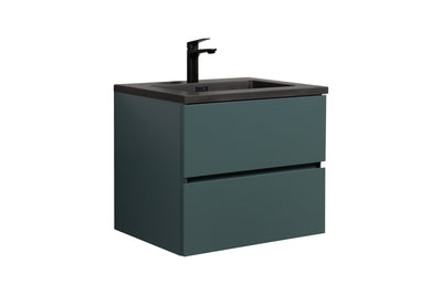 Mueble De Baño Aereo 60X48X50cm Verde Oscuro - Aqualia Coello
