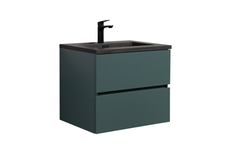 Mueble De Baño Aereo 60X48X50cm Verde Oscuro - Aqualia Coello